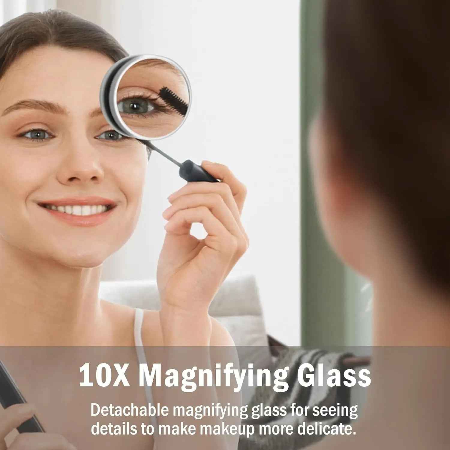 Hollywood Vanity Mirror with 20 Dimmable LED Bulbs – Metal Frame Makeup Mirror 80x60cm