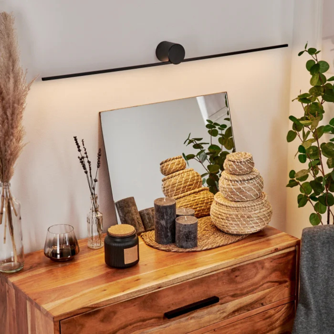 Applique murale Simple en noir pour tableau ou miroir