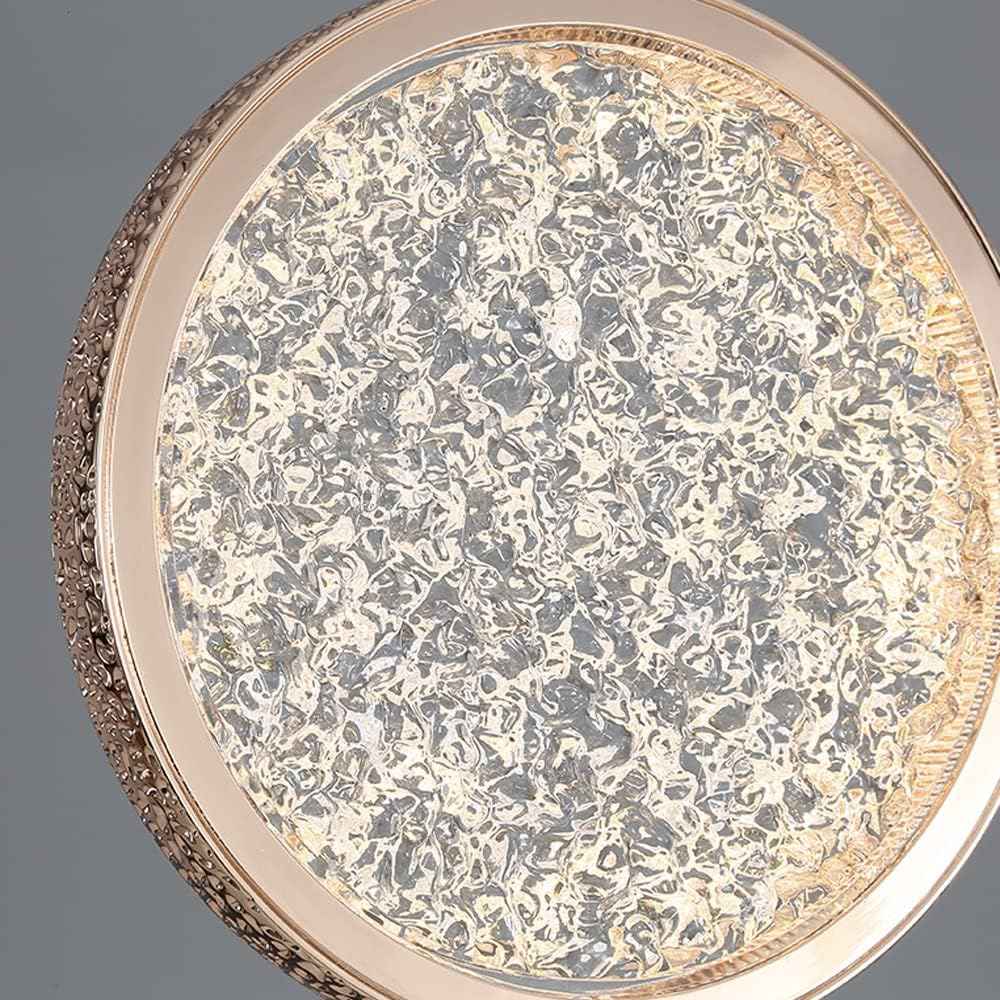 Suspension Soft ronde à effet cristallin