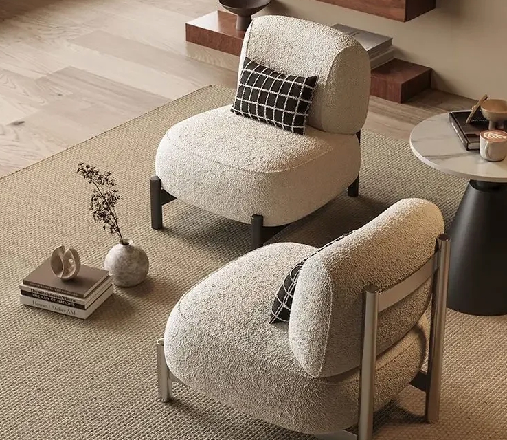 ANEMO – Chaise d’Appoint Design Nordique en Coton et Chanvre - Lemiroir.ma