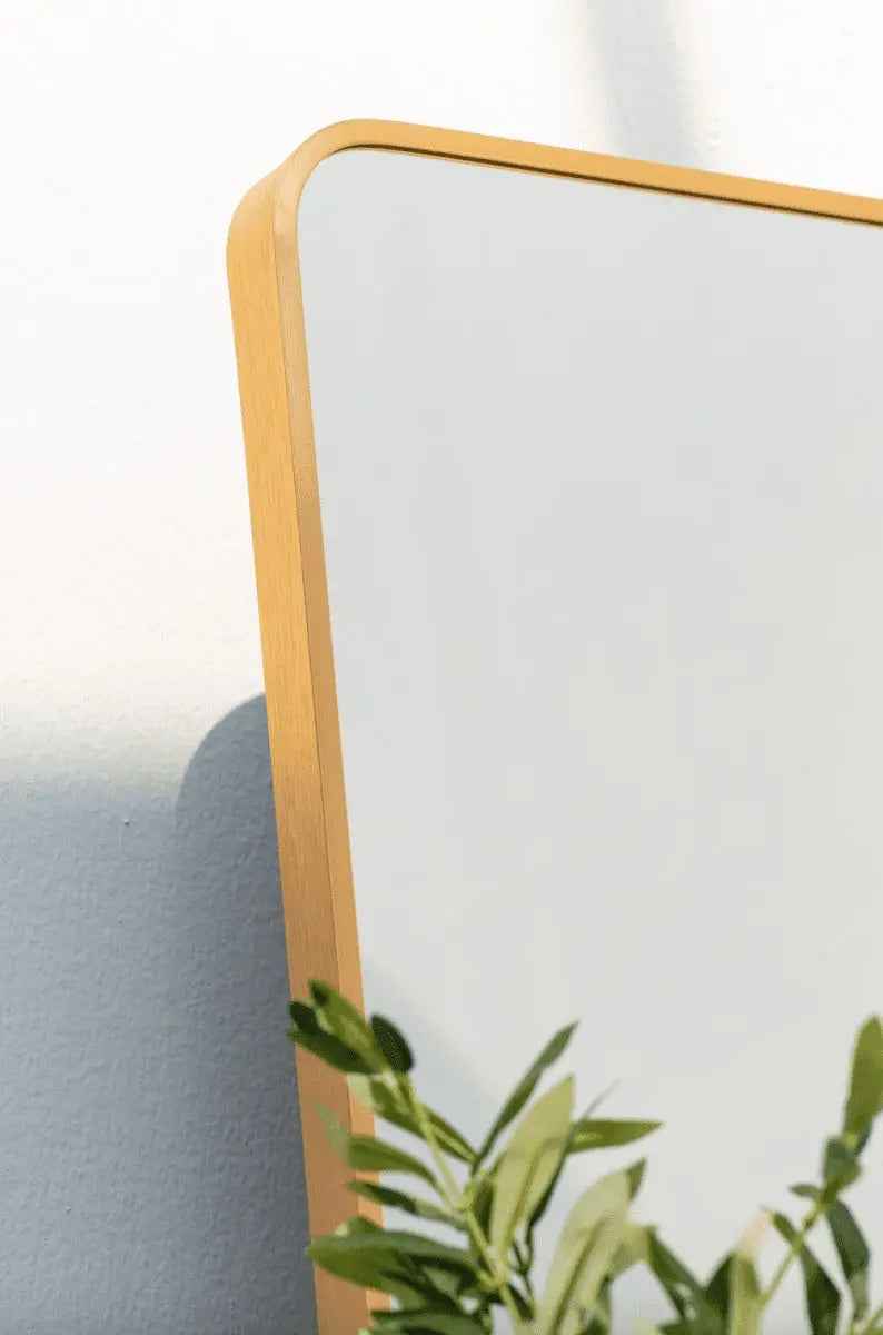 Miroir Adeline Rectangulaire Doré –The Miroir - Lemiroir.ma