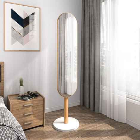 Freosen – Miroir sur pied 174x40 cm en bois