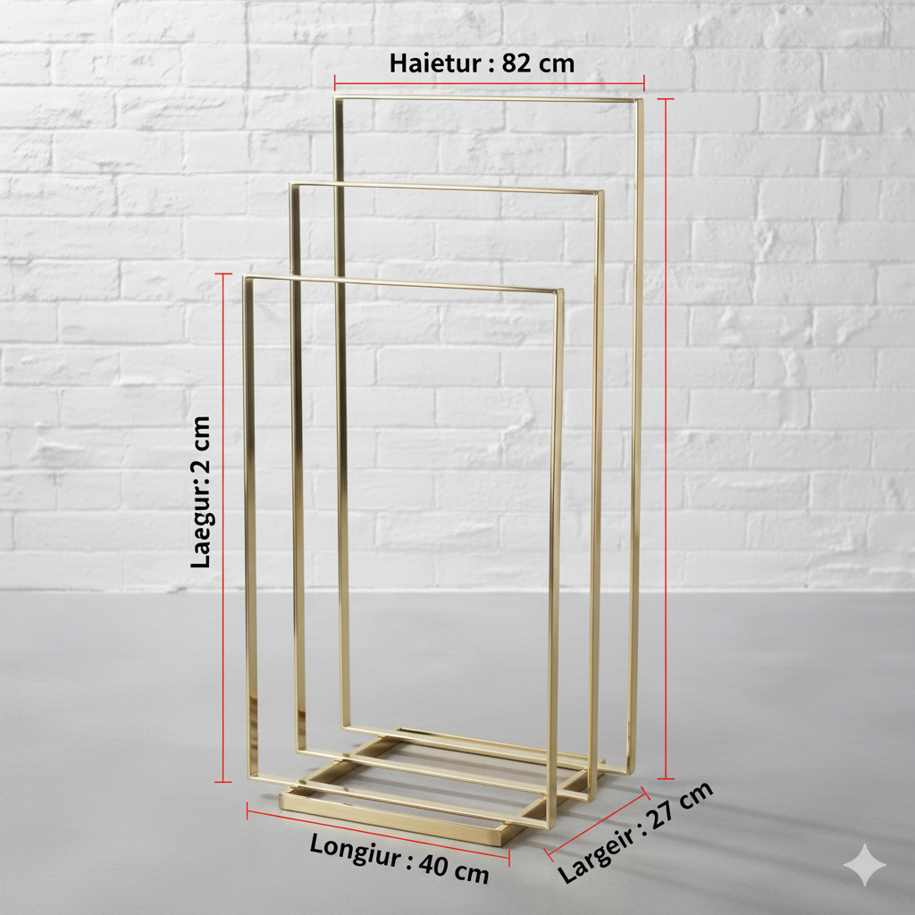Porte-Serviettes Mural Métal Design - Lemiroir.ma