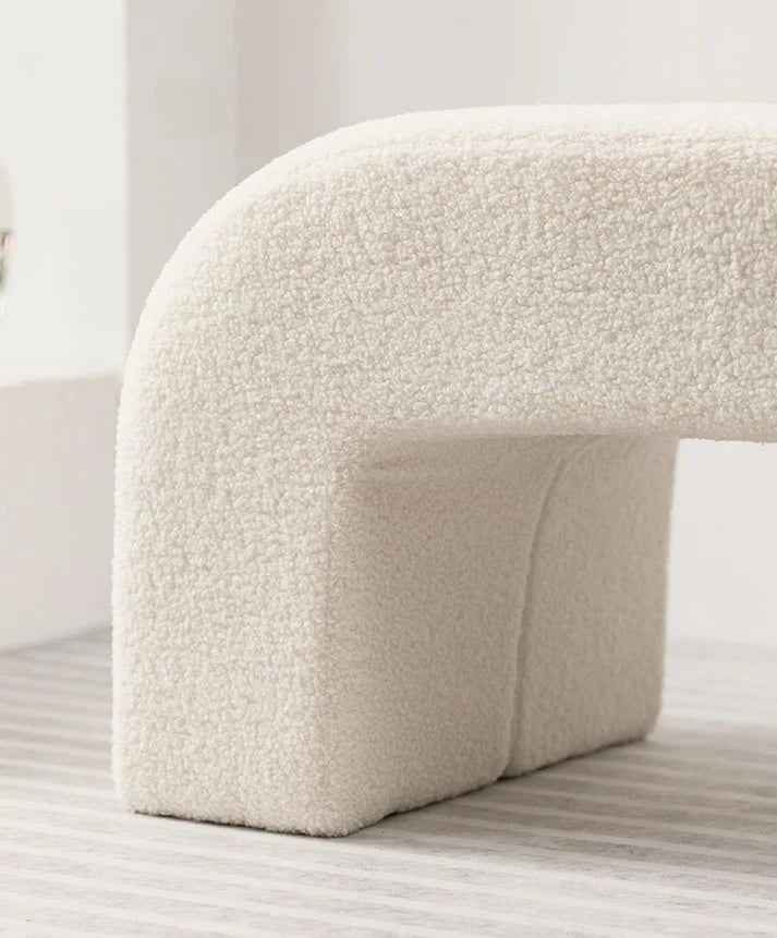 Canapé Banc en Laine d’Agneau – Confort & Élégance 2-en-1 - Lemiroir.ma