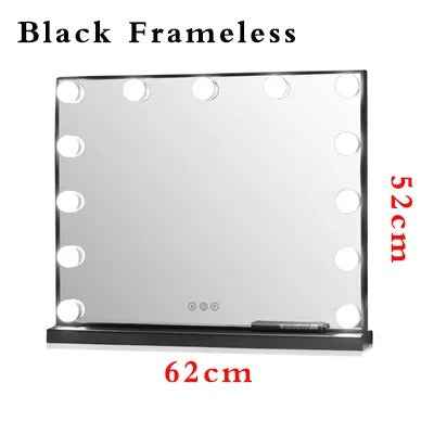 Large Hollywood Makeup Mirror with 17 LED Bulbs – 3 Color Modes for Dressing Table