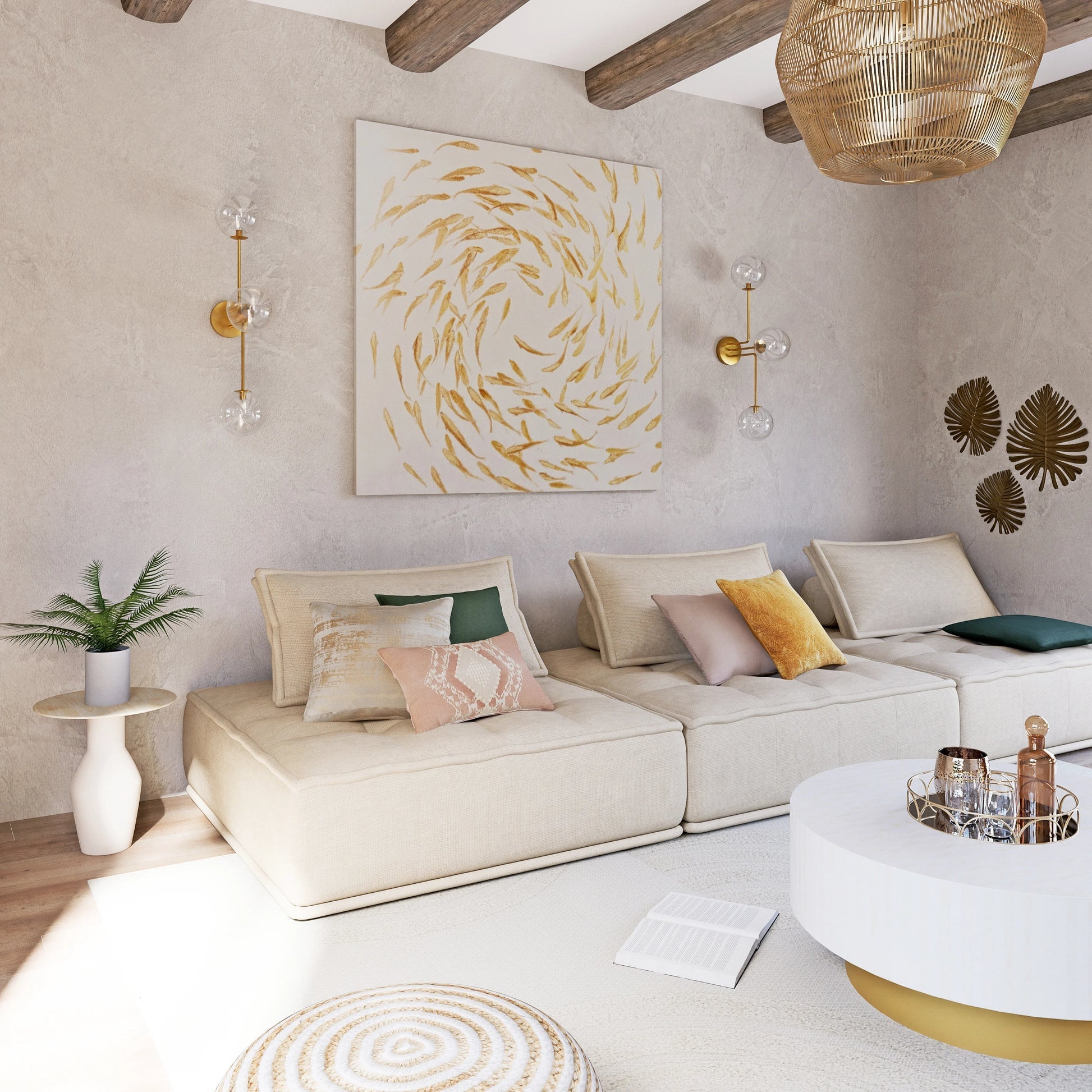 Canapé Méridienne Sable Confor - The Miroir