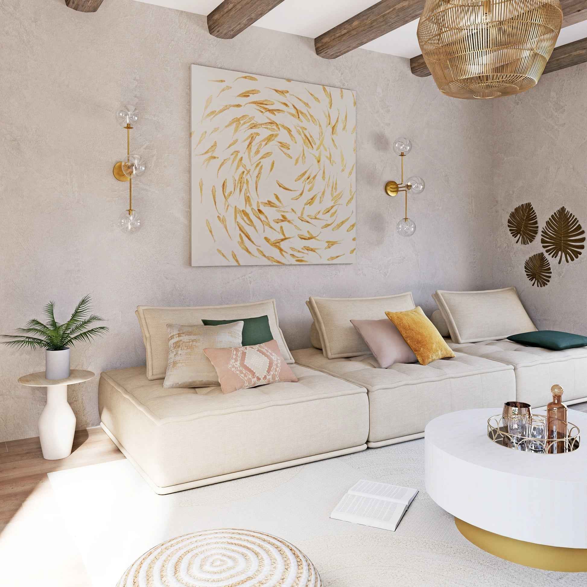 Canapé Méridienne Sable Confor - Lemiroir.ma