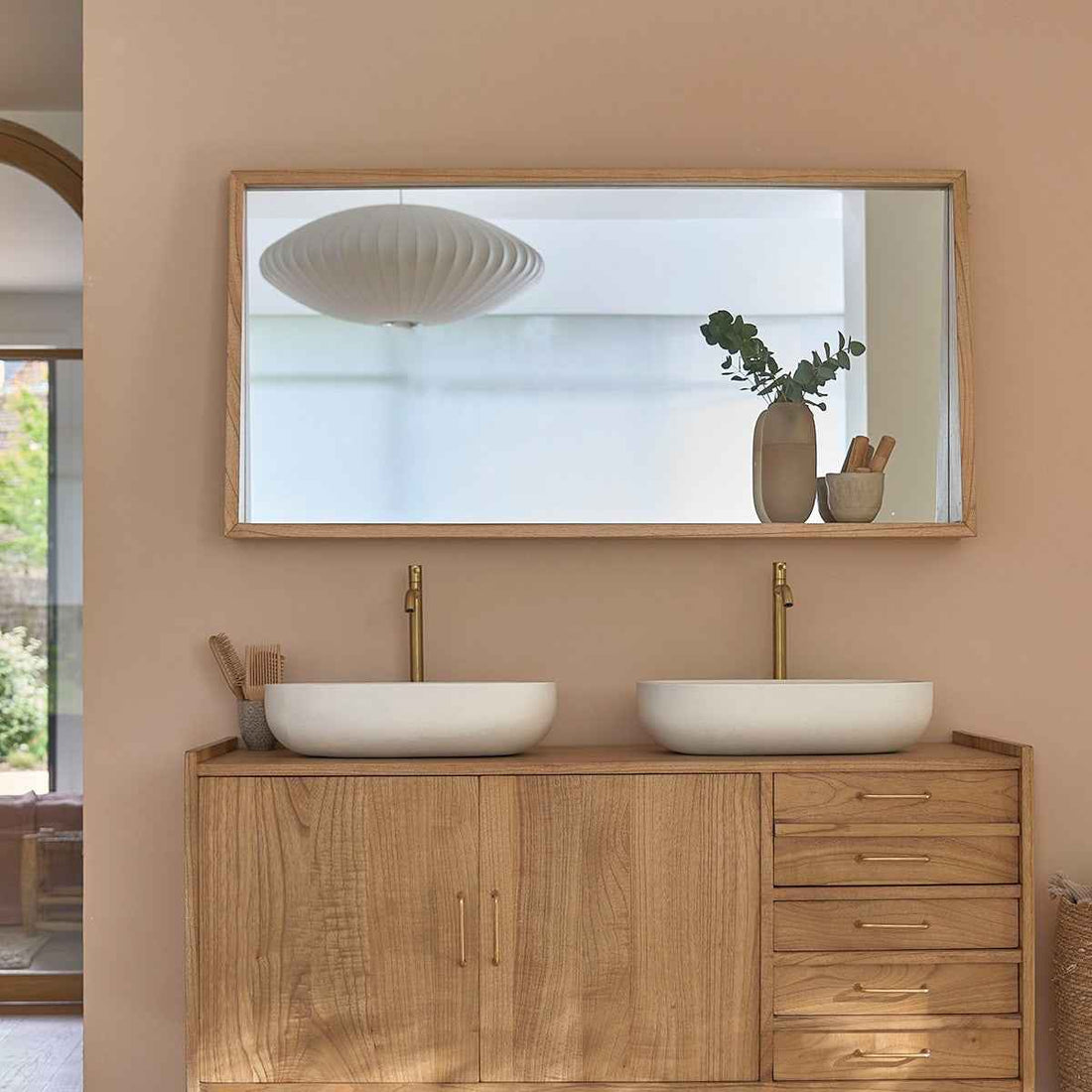 Miroir en bois