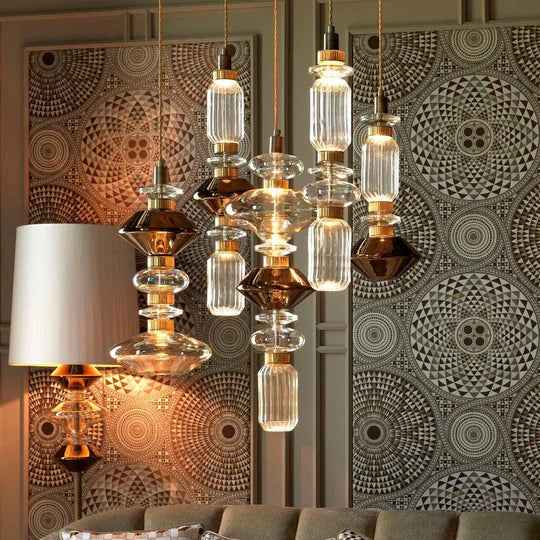 Suspension Letty en verre soufflé décorative au design moderne