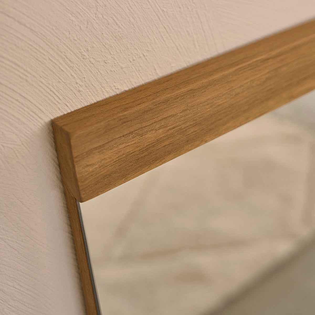 Miroir en teck massif recyclé 140x60 cm