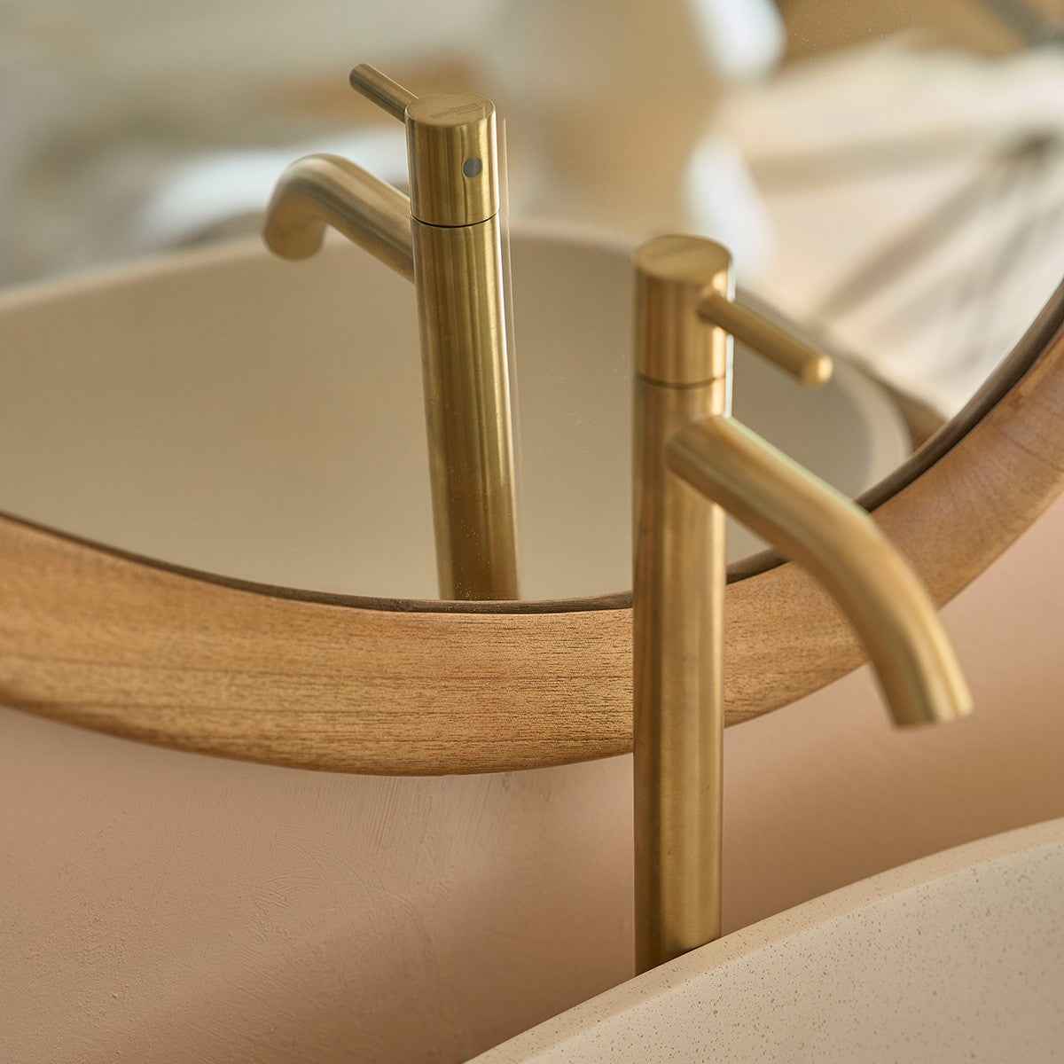 Miroir en mindi massif 90x60 cm