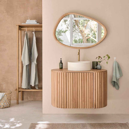 Miroir en mindi massif 90x60 cm