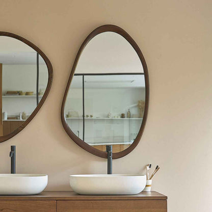 Miroir en mindi massif 90x60 cm