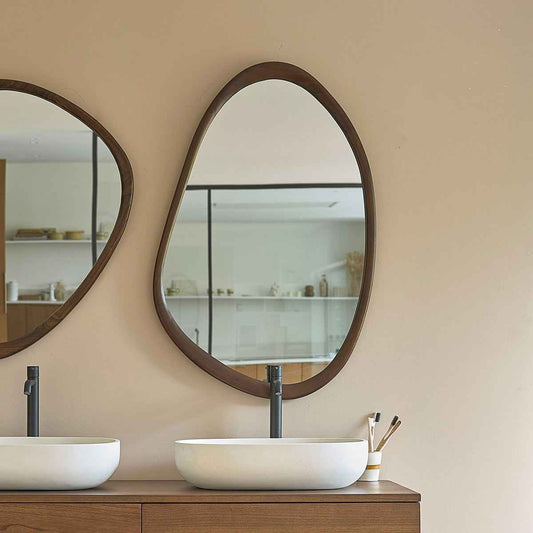 Miroir en mindi massif 90x60 cm