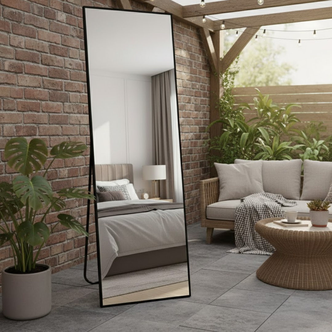 Dallas – Miroir Sur Pied Rectangulaire