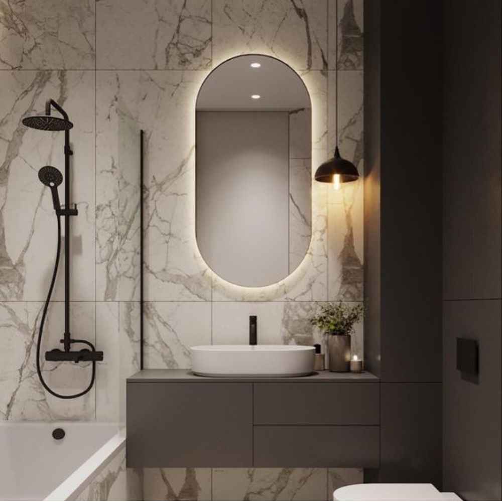 Oval, Miroir salle de Bain