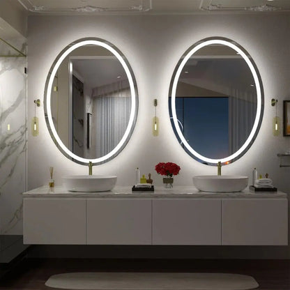 Miroir Ovale AURA LED – Élégance & Pureté