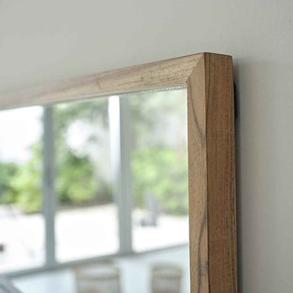 Miroir en acacia massif rectangulaire 130x45 cm