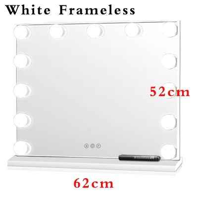 Large Hollywood Makeup Mirror with 17 LED Bulbs – 3 Color Modes for Dressing Table