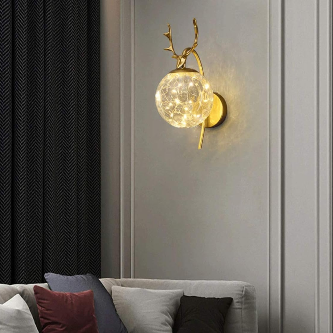 Applique murale Gazelle à guirlandes