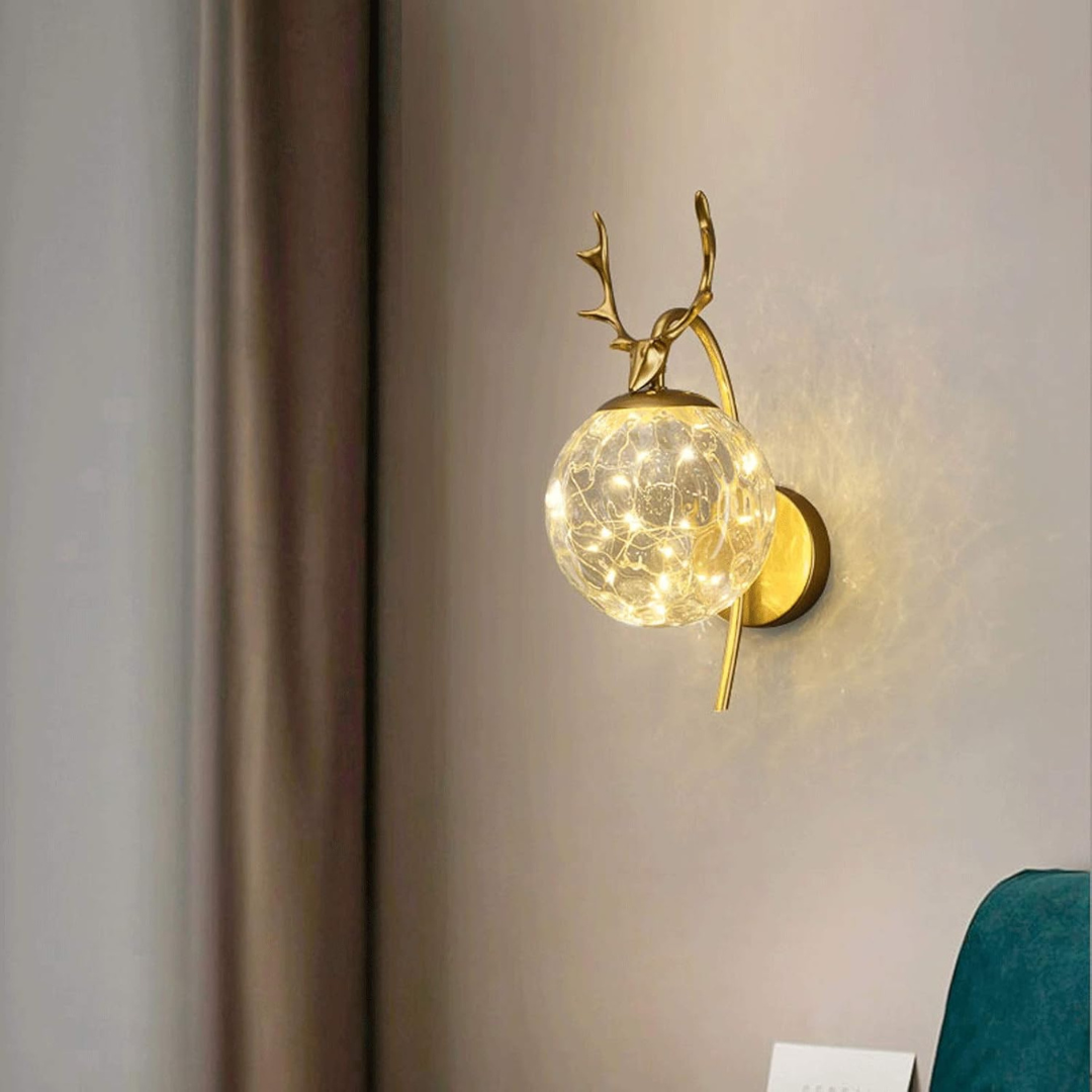 Applique murale Gazelle à guirlandes