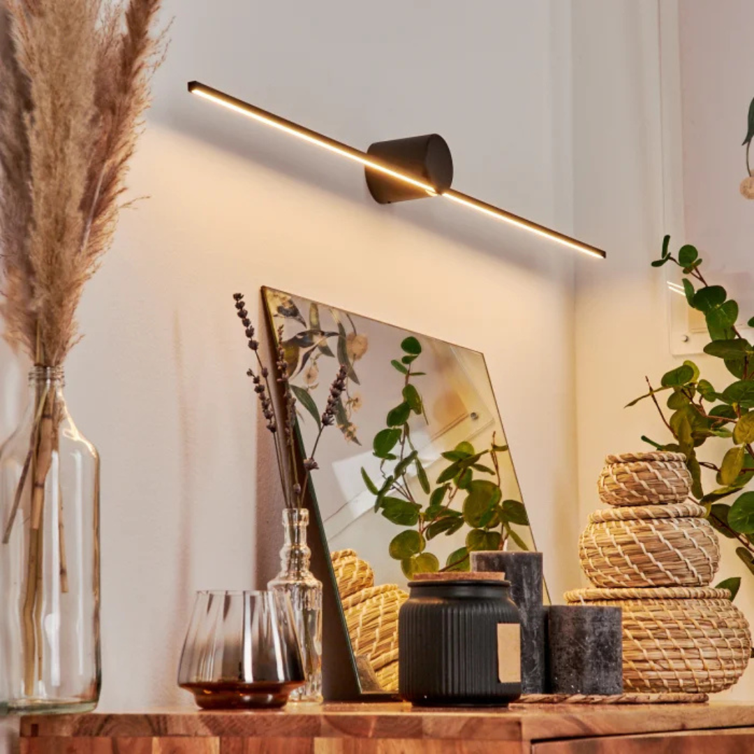 Applique murale Simple en noir pour tableau ou miroir