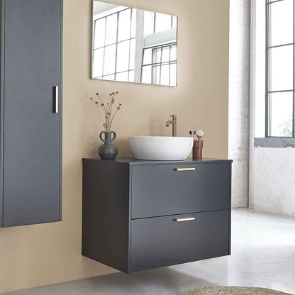 Miroir en métal doré rectangulaire 70x50 cm