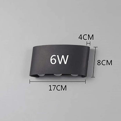 Applique murale étanche double éclairage