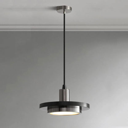 Suspension Dark silver moderne en marbre naturel