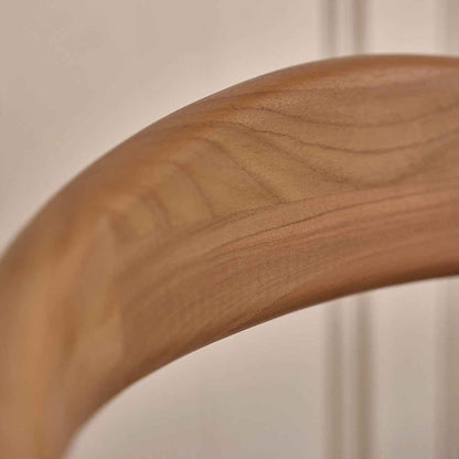 Chaise en teck massif assise velours côtelé kaki