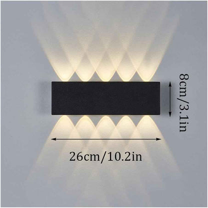 Applique murale étanche double éclairage