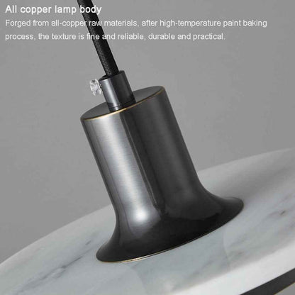 Suspension Dark silver moderne en marbre naturel