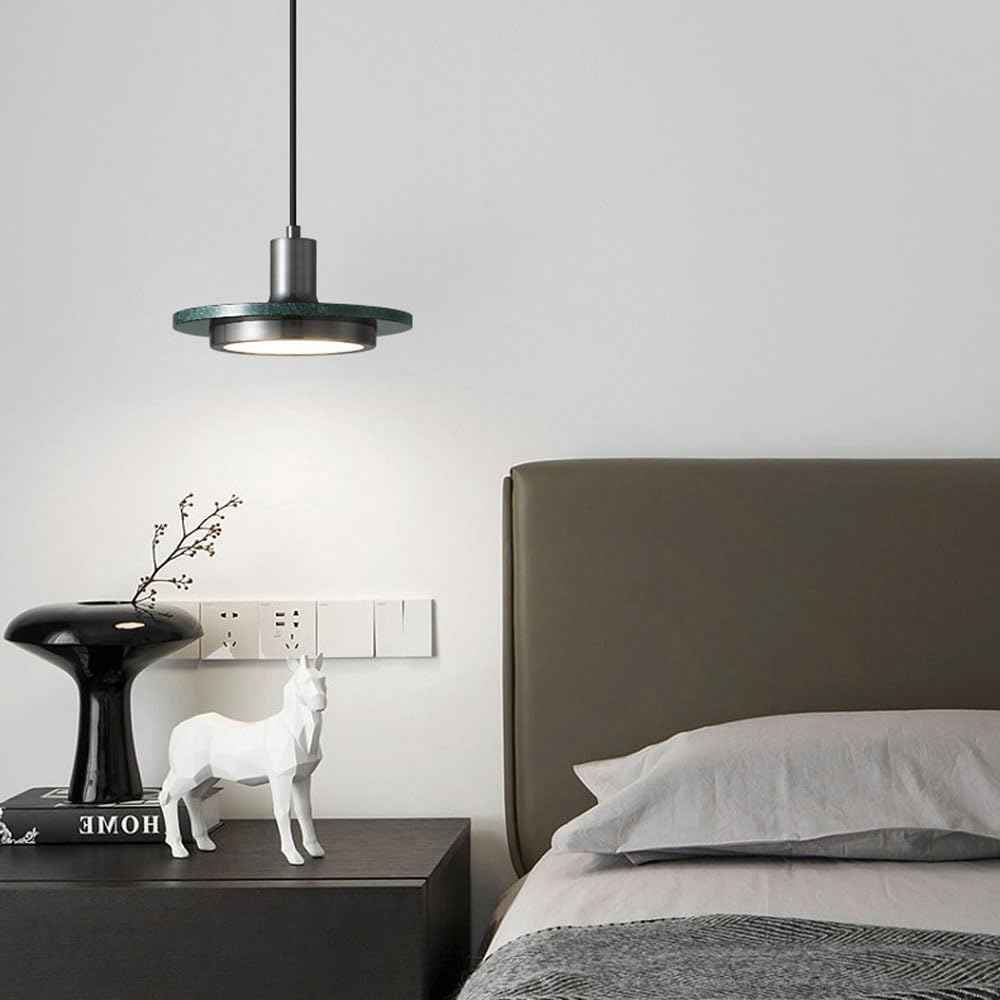 Suspension Dark silver moderne en marbre naturel