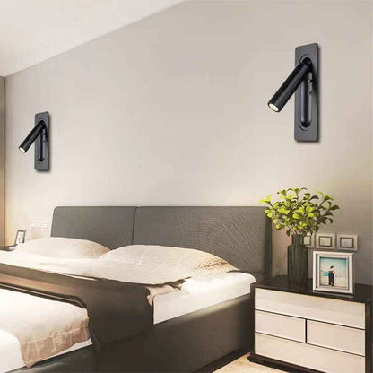 Applique murale & Liseuse de chevet simple noire