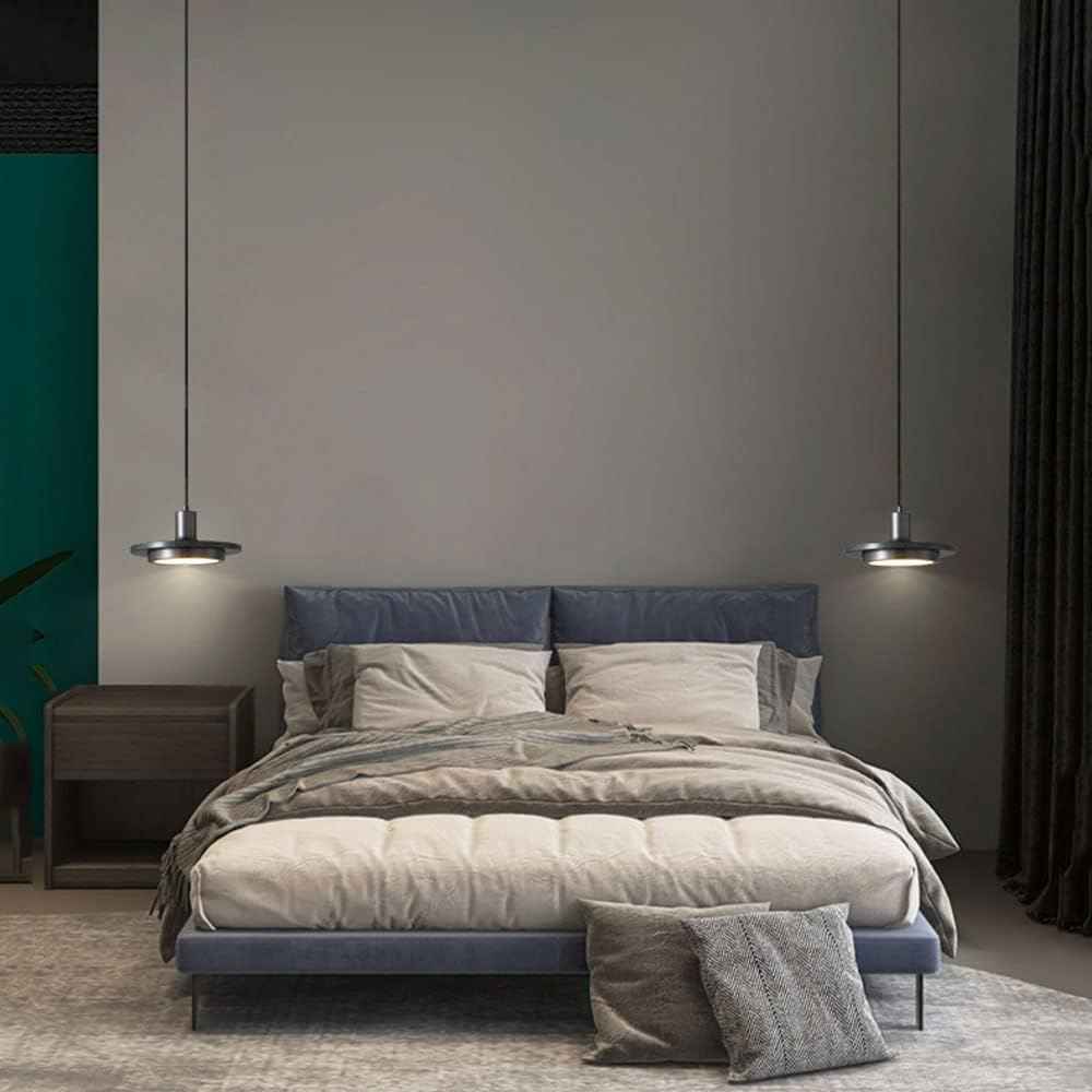 Suspension Dark silver moderne en marbre naturel