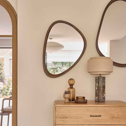 Miroir en mindi massif 75 cm