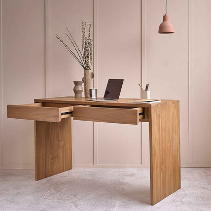 Bureau en teck massif 130 cm