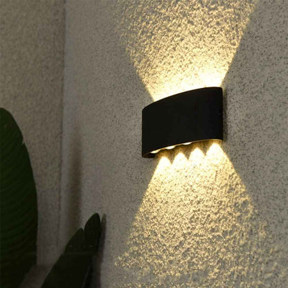 Applique murale étanche double éclairage