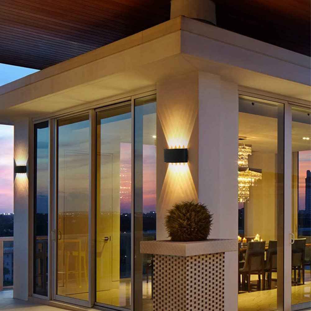 Applique murale étanche double éclairage