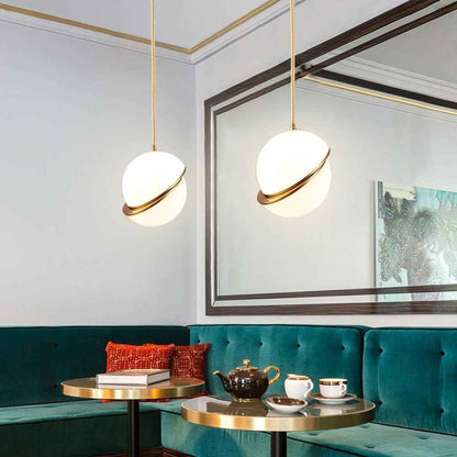 Suspension Lune blanche