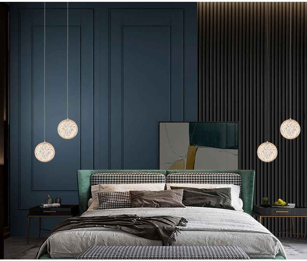 Suspension Soft ronde à effet cristallin