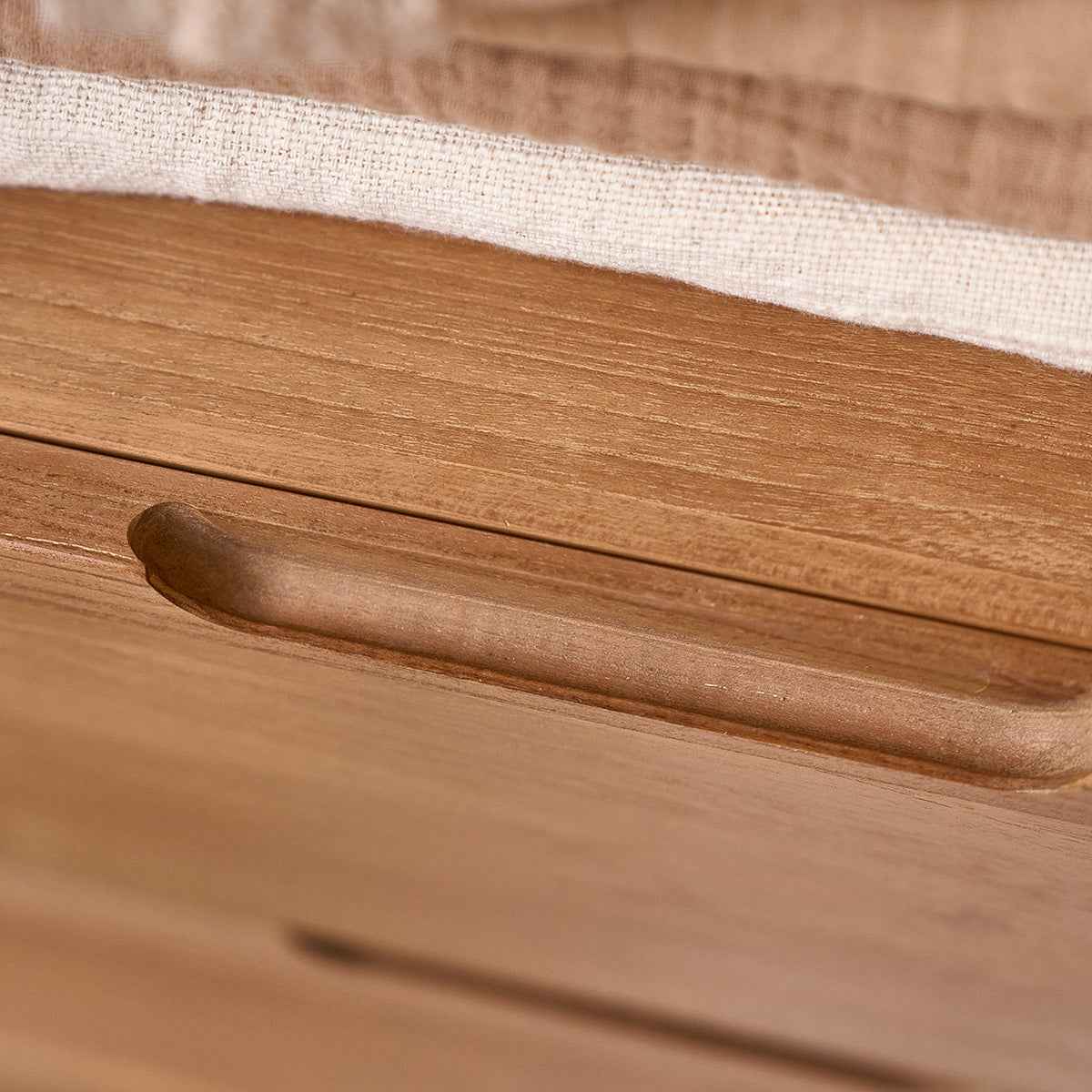 Meuble de salle de bain en teck massif 140 cm