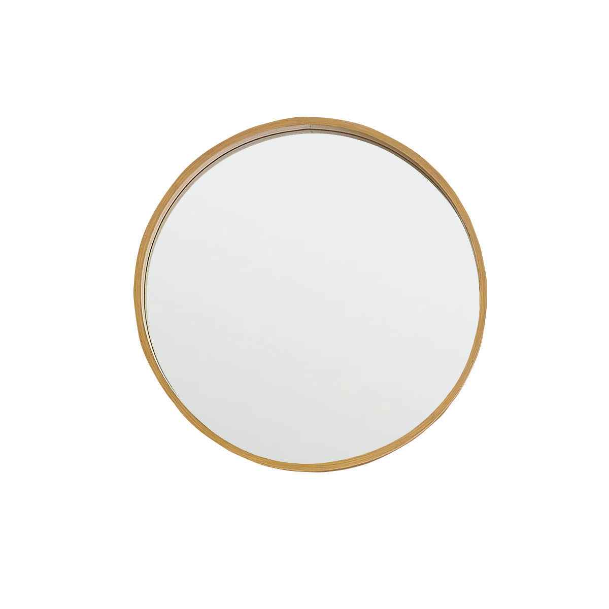 Miroir en chêne massif rond Ø 50 cm