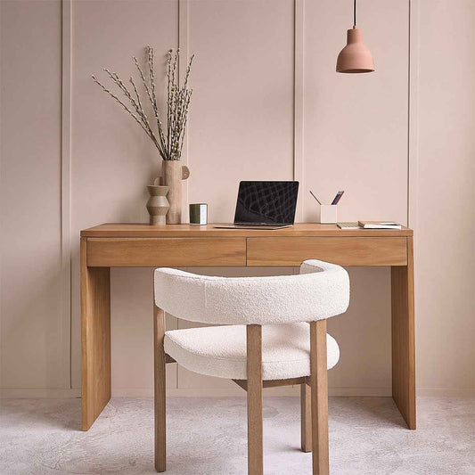 Bureau en teck massif 130 cm