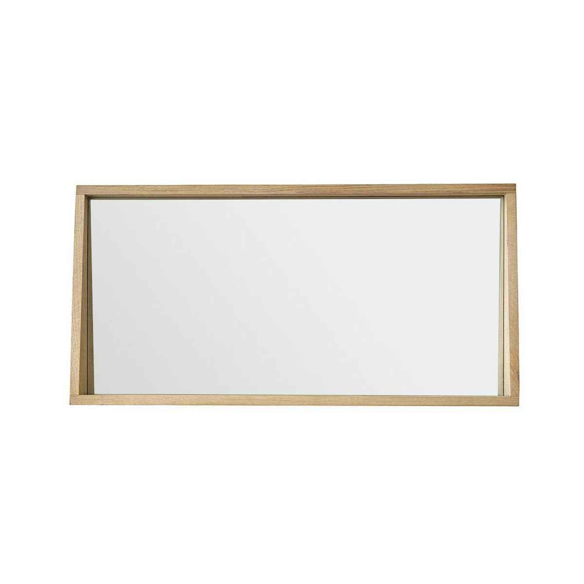 Miroir rectangulaire en chêne massif 100x50 cm