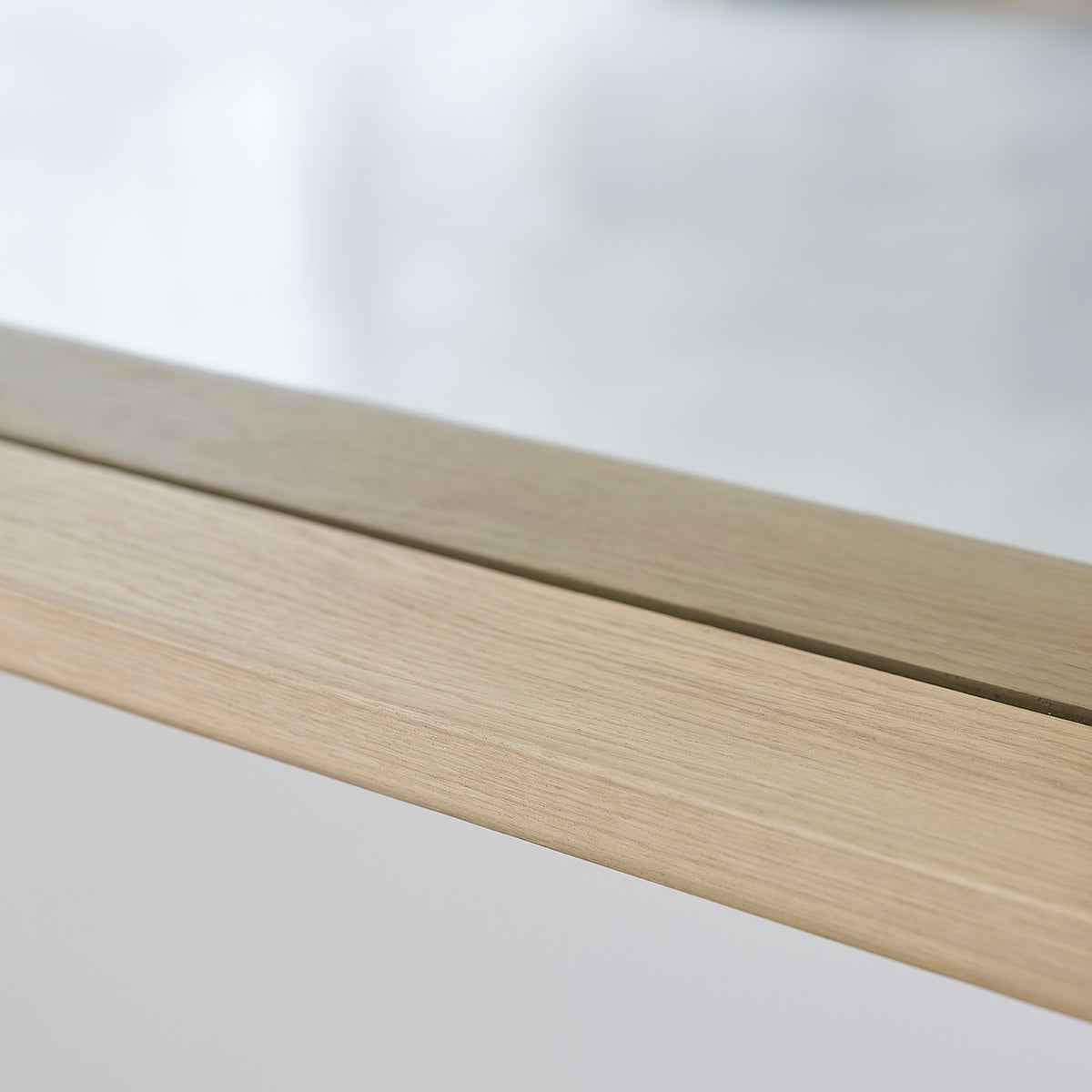 Miroir rectangulaire en chêne massif 100x50 cm