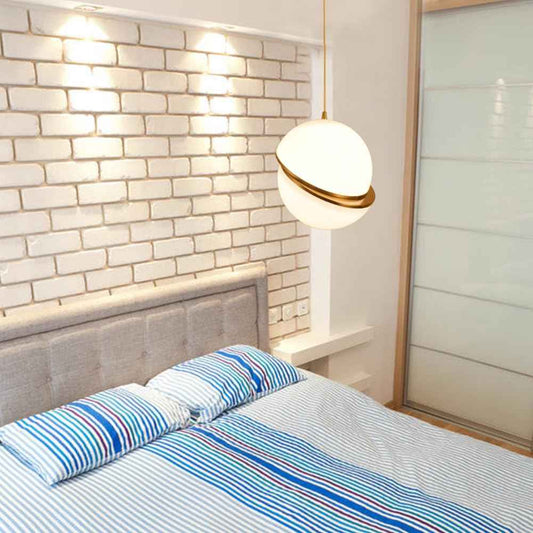 Suspension Lune blanche