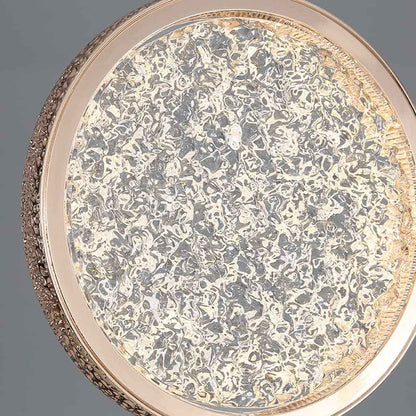 Suspension Soft ronde à effet cristallin