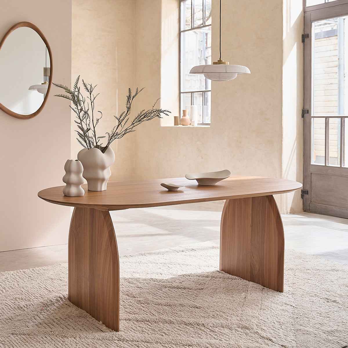 Table en teck massif 6/8 pers.