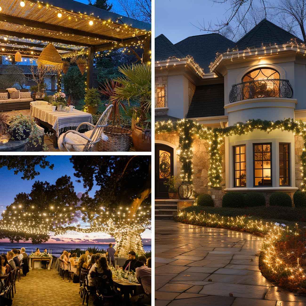 Guirlande à Projecteur spot à piquer solaire pour jardin